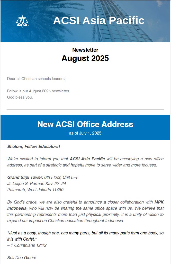 newsletter Agustus